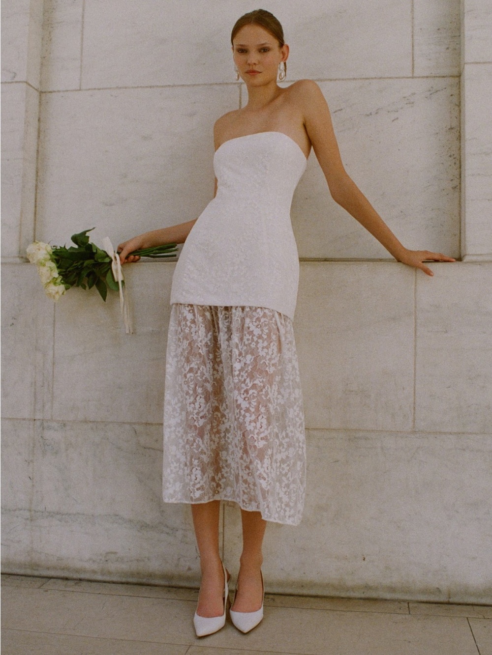 Amanda Uprichard Linda Lace Midi Dress